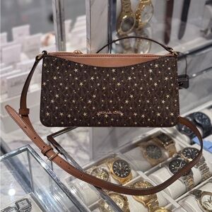 Michael Kors Dark Brown Star Crossbody Bag